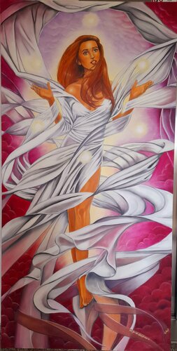 Aufstieg ins Licht di Michaela Petra Sturm, Pittura in vendita su Singulart