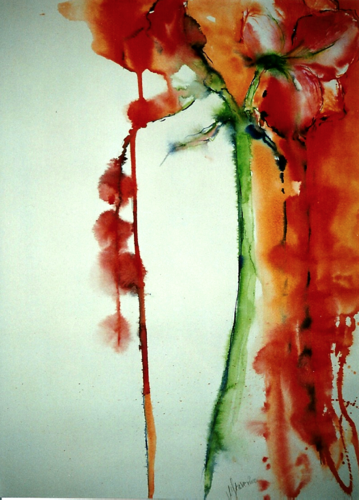 Amaryllis 3 von Michaela Petra Sturm, Malerei kaufen auf Singulart