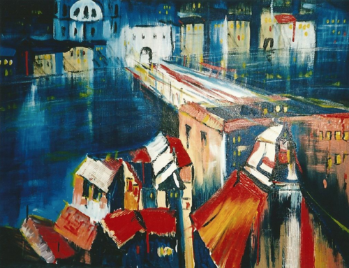„Salzburg-Reflexion“ par Michaela Petra Sturm, Peinture en vente sur Singulart