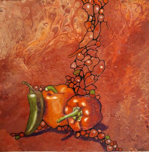 „Feuer des Gartens“ von Michaela Petra Sturm, Malerei kaufen auf Singulart
