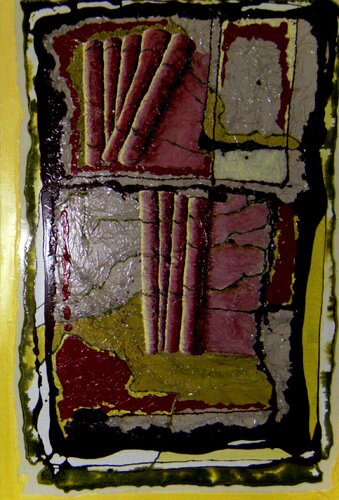 „Buchrollen – Ursprung des Wissens“ von Michaela Petra Sturm, Malerei kaufen auf Singulart