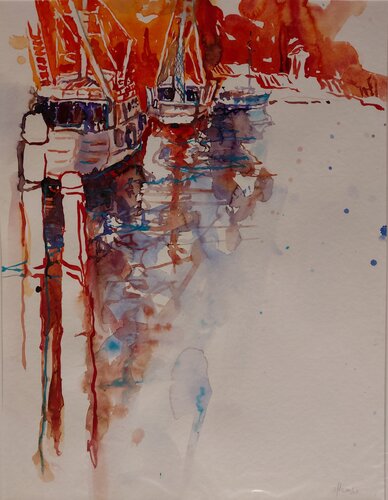 „Chioggias leises Schaukeln“ von Michaela Petra Sturm, Malerei kaufen auf Singulart