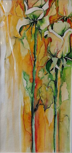 „Drei Rosen im Licht“ von Michaela Petra Sturm, Malerei kaufen auf Singulart