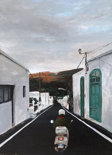 Don't Be Late by Martin Wojnowski, 회화 for Sale on Singulart