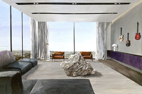Rock Star at Home by Martin Wojnowski, Painting for Sale on Singulart