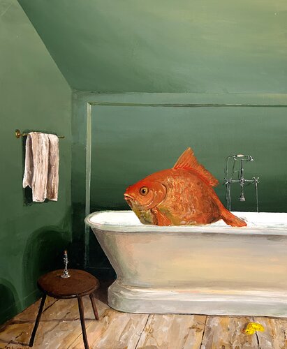 Gold Digger by Martin Wojnowski, 油畫 for Sale on Singulart