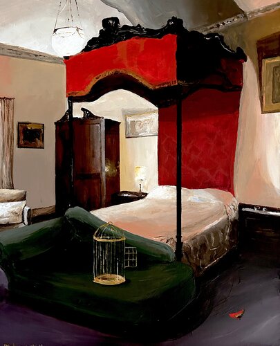 She Left In a Hurry di Martin Wojnowski, Pittura in vendita su Singulart