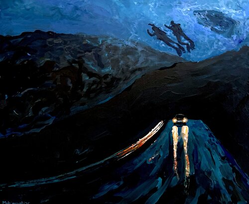 New Moon by Martin Wojnowski, 油畫 for Sale on Singulart