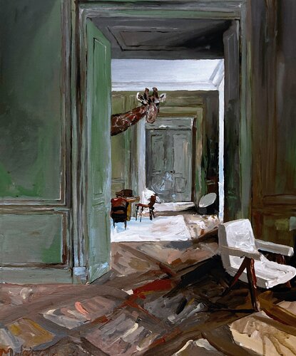 Just Another Eccentric's Home di Martin Wojnowski, Pittura in vendita su Singulart