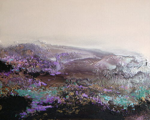Violet Gardens par Nicole Cijs, Peinture en vente sur Singulart