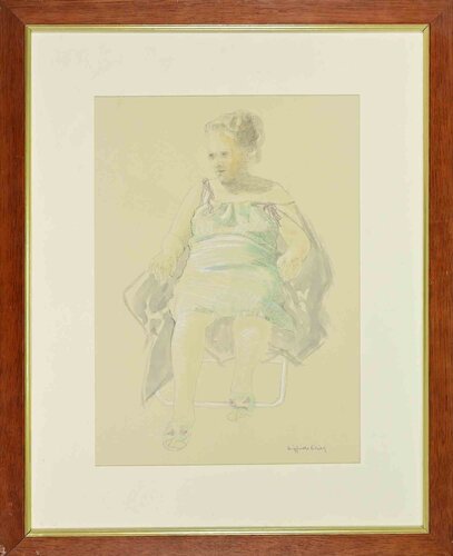 Seated Woman di Sigfrido Oliva, Opera su carta in vendita su Singulart