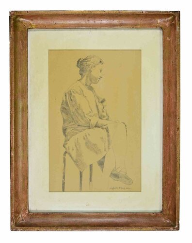 Portrait by Sigfrido Oliva, Work on Paper for Sale on Singulart