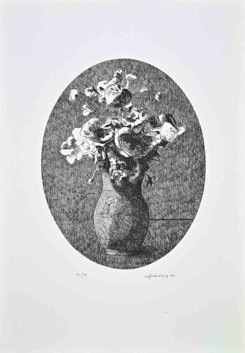 Oval Still Life by Sigfrido Oliva, Print for Sale on Singulart