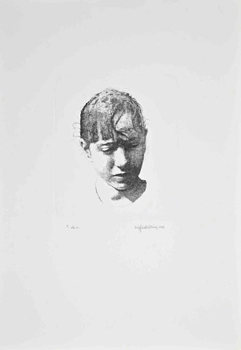 Portrait of Girl by Sigfrido Oliva, Print for Sale on Singulart