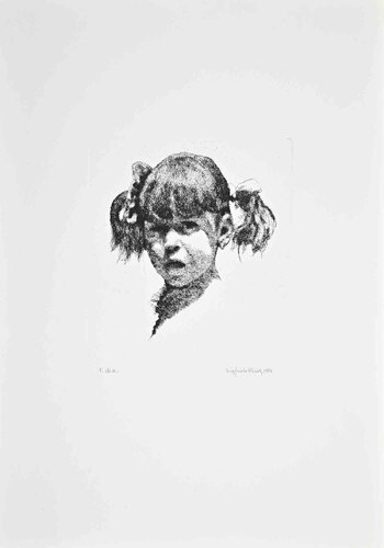 Portrait of Girl di Sigfrido Oliva, Stampa in vendita su Singulart