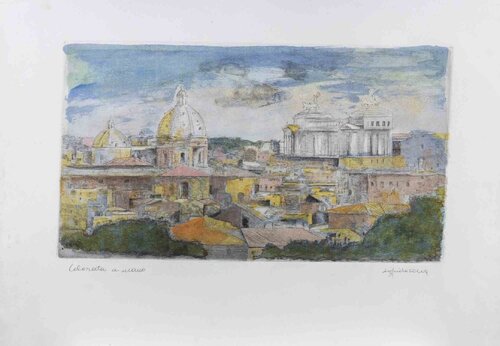 View of Roma di Sigfrido Oliva, Stampa in vendita su Singulart