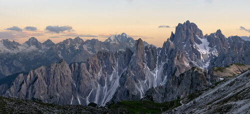 Orange Sky - Cadini di Misurina Panorama van Michael Lesiv, Fotografie te koop op Singulart