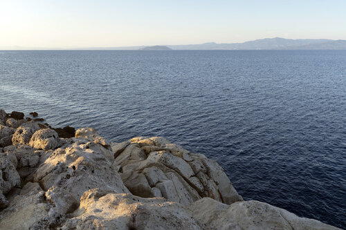 On A Rock Near The Chrouso Bay de Michael Lesiv, Fotografía a la venta en Singulart
