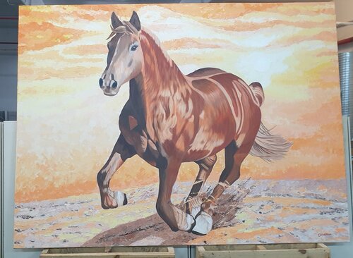 Gallop van Greta Stoytcheva, Schilderij te koop op Singulart