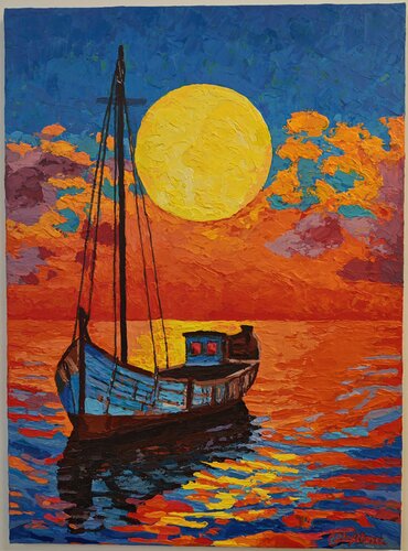 Sunset van Greta Stoytcheva, Schilderij te koop op Singulart