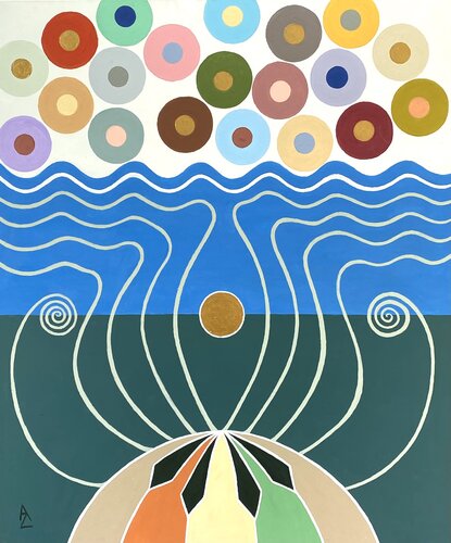 Beyond time by Anette Zeltner, Painting for Sale on Singulart