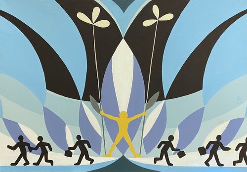 Nel Centro van Anette Zeltner, Schilderij te koop op Singulart