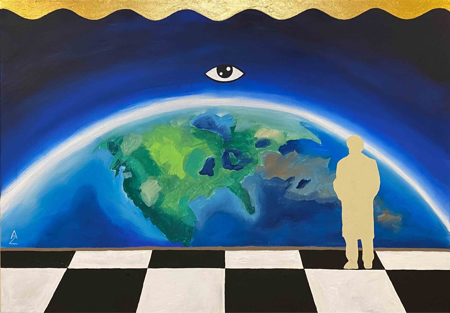Osservazione Anette Zeltner Dipinto originale in vendita