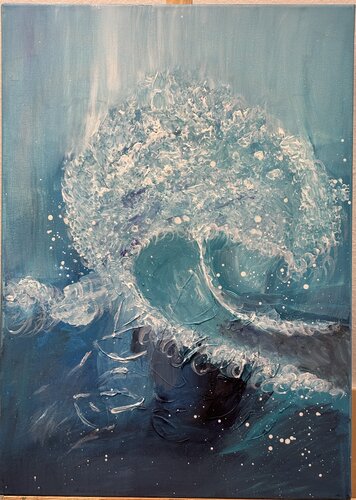 Waves von Zineta Rashikj, Malerei kaufen auf Singulart