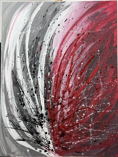 Evening vision of fire di Zineta Rashikj, Pittura in vendita su Singulart
