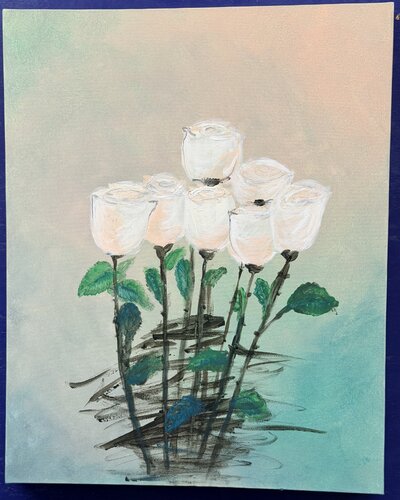 Roses by Zineta Rashikj, Painting for Sale on Singulart