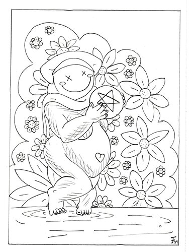 Bube der Münzen van Friederike Toeppe, Werk op papier te koop op Singulart