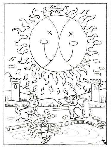 Der Mond XVIII de Friederike Toeppe, Obra en papel a la venta en Singulart