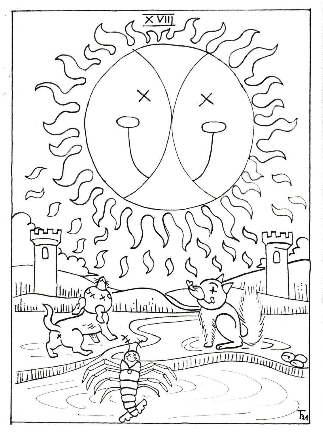 Der Mond XVIII Friederike Toeppe