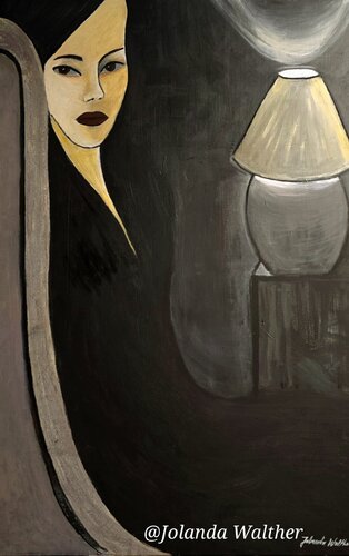 Die Dame in Schwarz di Jolanda Walther, Altri media in vendita su Singulart