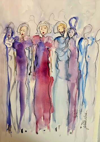 Mode in den 20er de Jolanda Walther, Pintura a la venta en Singulart