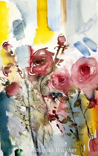 Rosen Traum di Jolanda Walther, Pittura in vendita su Singulart