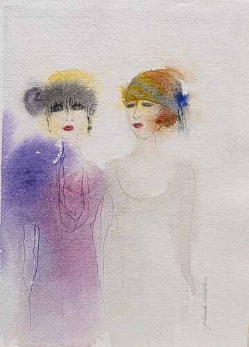 "Glamour der Zwanziger" by Jolanda Walther, Painting for Sale on Singulart