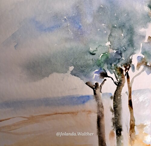 Der Wächterbaum van Jolanda Walther, Schilderij te koop op Singulart