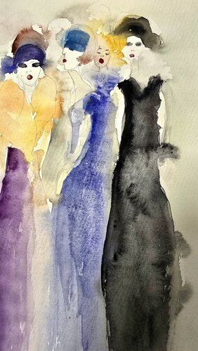 Fliessende Eleganz by Jolanda Walther, Painting for Sale on Singulart