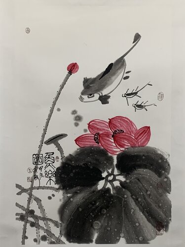 Joyfulness of Fishes von Nova Shah, Malerei kaufen auf Singulart