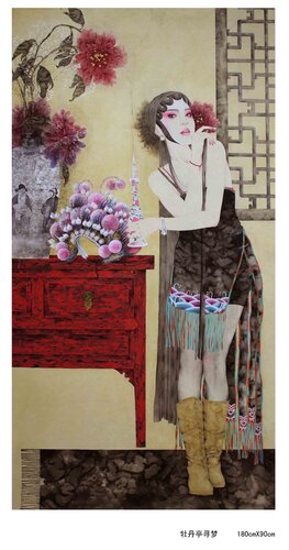 Dream Seeking in Peony Pavillion by Nova Shah, 素描 for Sale on Singulart