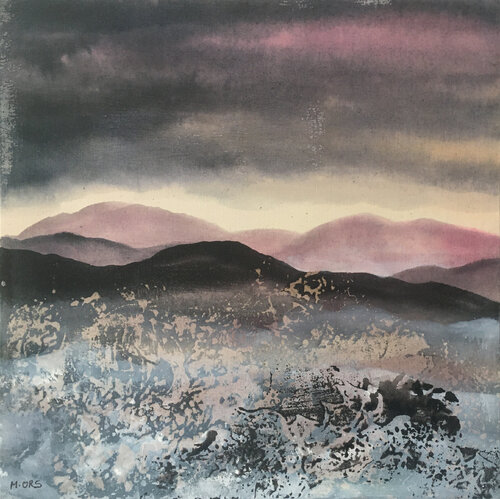 Soir d'hiver en rose di Magalie Ors, Pittura in vendita su Singulart