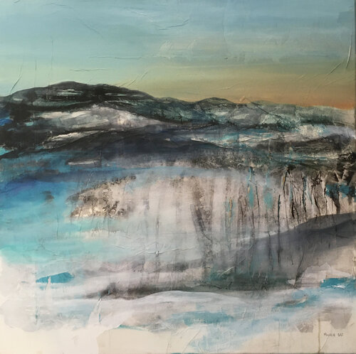Arbres dans la brume von Magalie Ors, Malerei kaufen auf Singulart