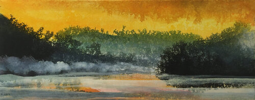 Le lac gelé von Magalie Ors, Malerei kaufen auf Singulart