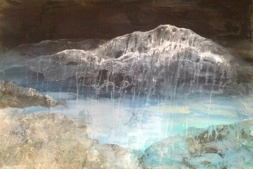 Terre de glace par Magalie Ors, Peinture en vente sur Singulart