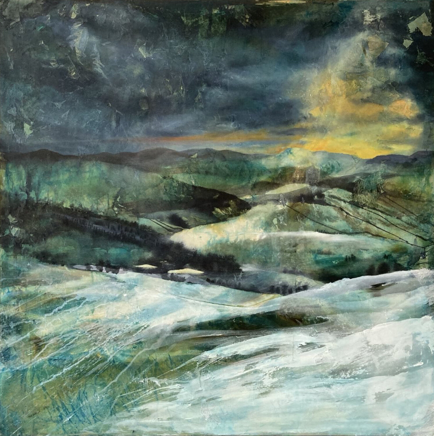 Soir d'hiver dans les Vosges Magalie Ors