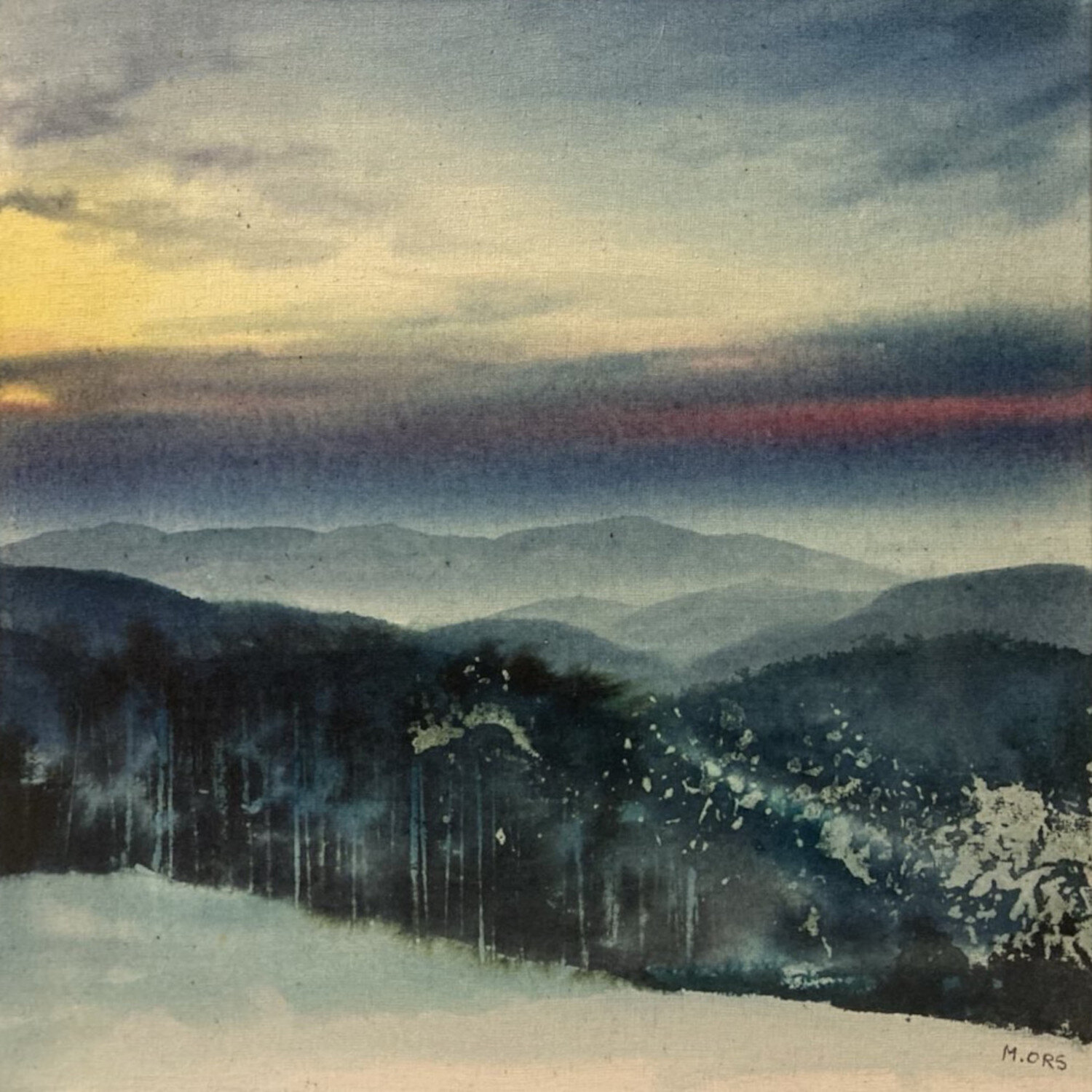 Lumière d'hiver Magalie Ors Dipinto originale in vendita