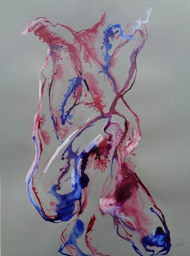 C_42x30_393 "Pulsations incarnées" by Chantal de Grasse des Princes d'Antibes, Work on Paper for Sale on Singulart