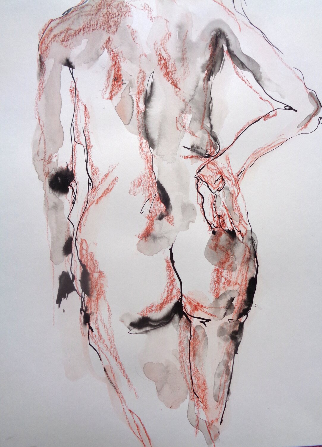 C_42x30_535 "Dérive" Chantal de Grasse des Princes d'Antibes Werk auf Papier zu verkaufen