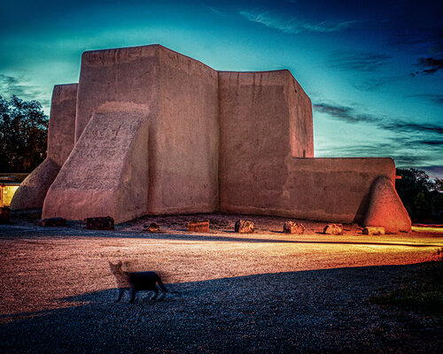 Ghost Cat at St. Francis – Ranchos de Taos by Robert Niemeier, Photography for Sale on Singulart